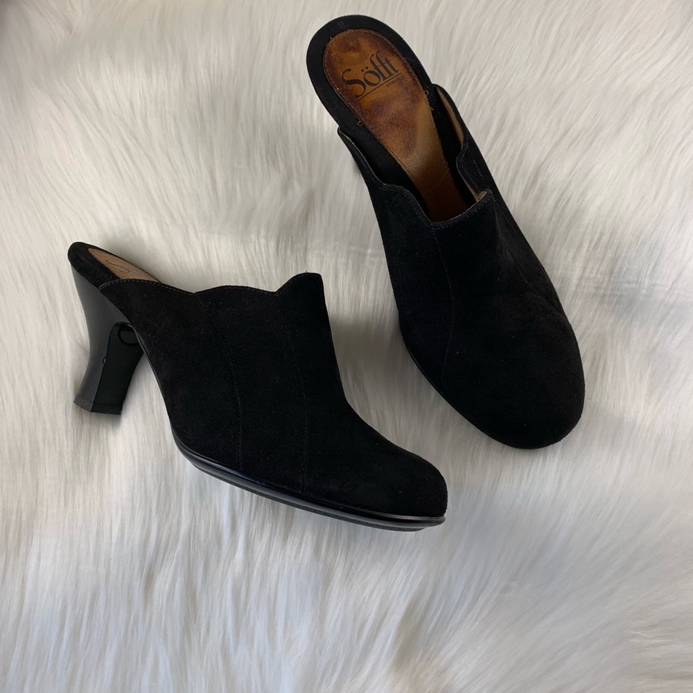 Sofft Black Mules Size 9